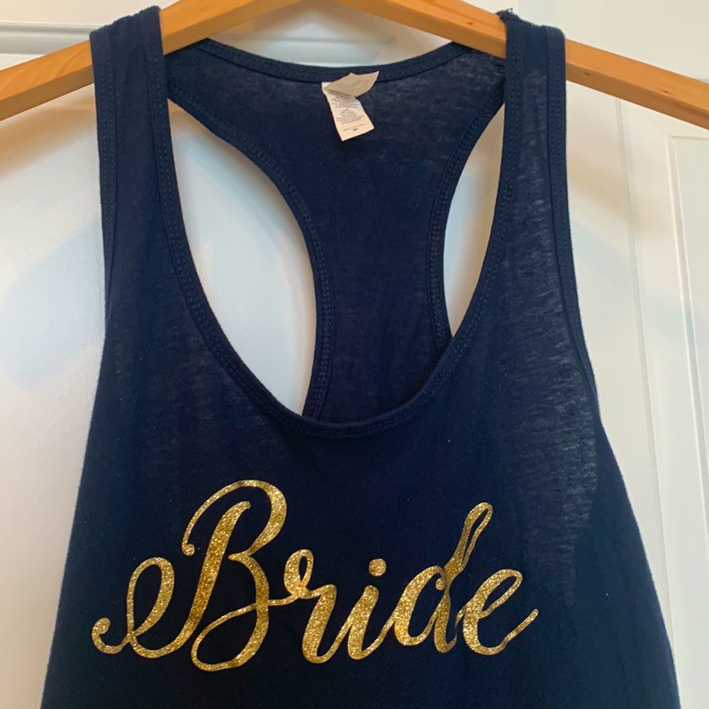 Bride Glitter Tank